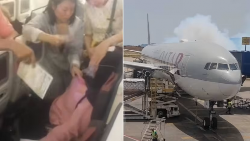 passageiros desmaiando de calor