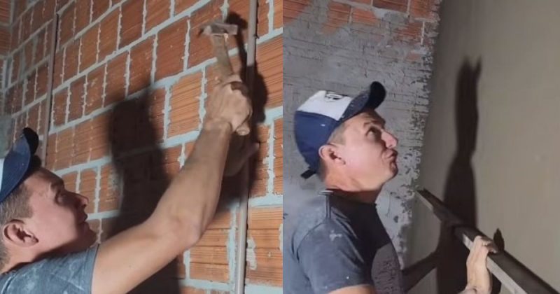 Técnica 'mais fácil do mundo' para reboco