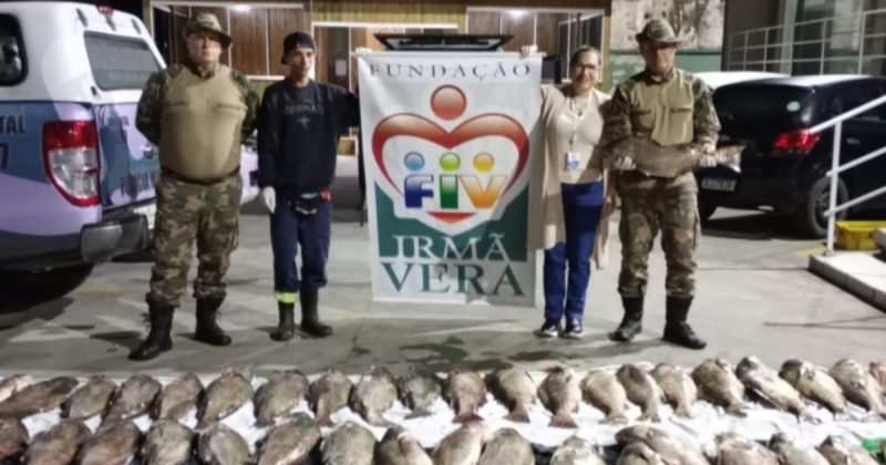 Os 700 kg foram doados