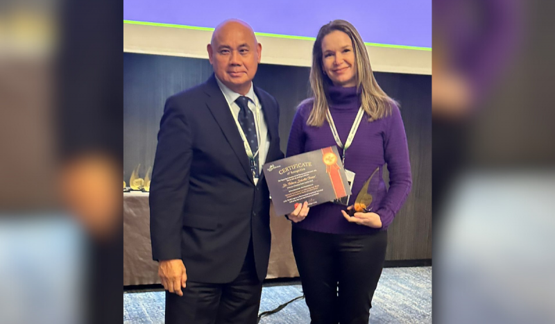 Fabiana Schuelter Trevisol também recebeu reconhecimento no congresso por pesquisas realizadas em Santa Catarina – Foto: Unisul/Divulgação/ND