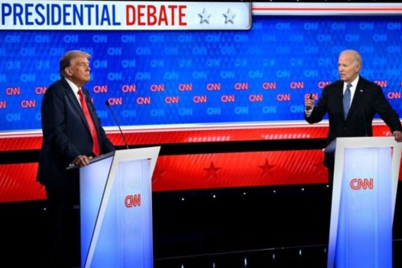 Primeiro debate presidencial nos EUA nas eleições deste ano – Foto: Reprodução/AFP/ND