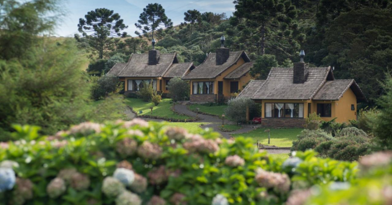 Chalés do resort de Casamento às Cegas