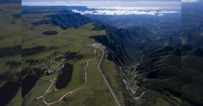 Vista da Serra do Rio do rastro, local onde o resort de Casamento às Cegas
