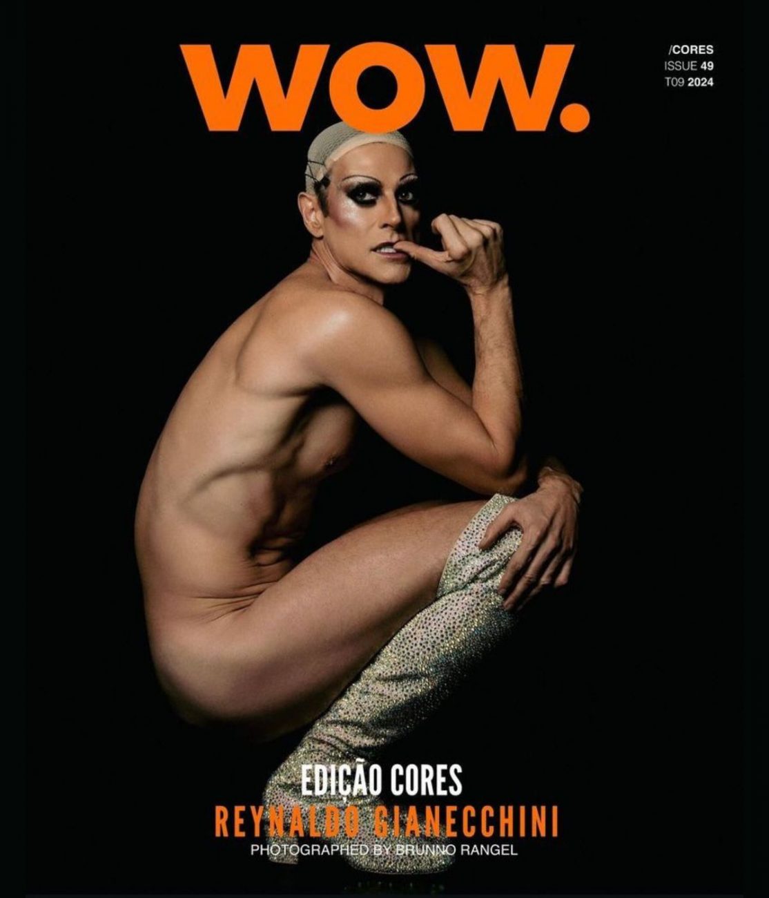 Orgulho LGBTQIA+: Reynaldo Gianecchini posa nu em fotos ousadas que simulam  genitália feminina