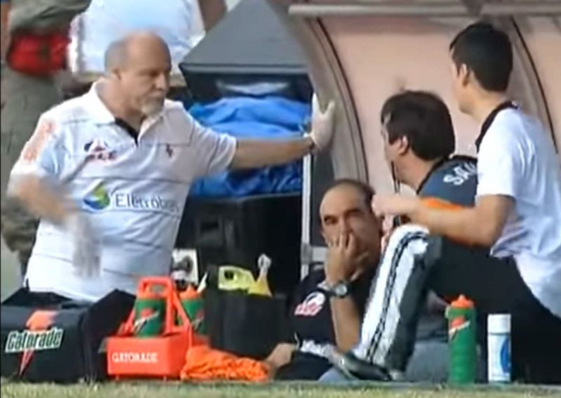 Ricardo Gomes tem AVC – Vasco x Flamengo 2011 – Foto: Reprodu&ccedil;&atilde;o