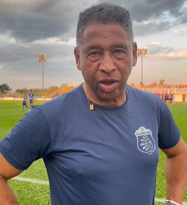 S&eacute;rgio Ram&iacute;rez reestreou no comando t&eacute;cnico do Guarani e equipe venceu a primeira na S&eacute;rie B de SC – Foto: Reprodu&ccedil;&atilde;o/Redes Sociais