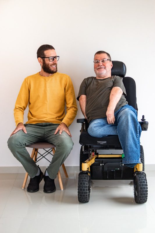 Eduardo Torto (à direita) com amigo Gean Pereira &#8211; Foto: Luis Fernando Meneghelli