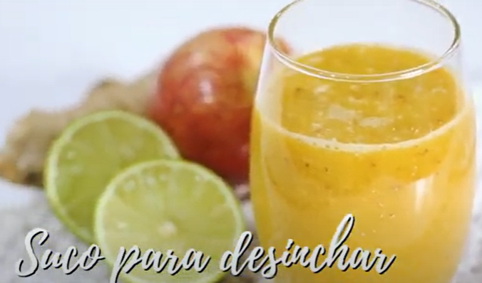 Receita de suco para desinchar barriga