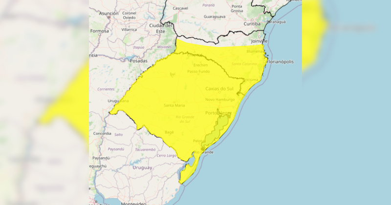 O órgão revela quais regiões em SC devem ser impactadas com o alerta de temperaturas baixíssimas 