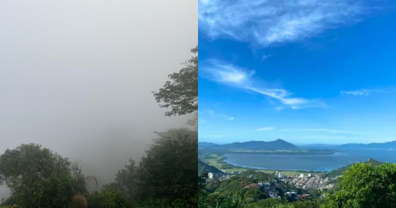 Nevoeiro engole SC na manhã desta quarta-feira 