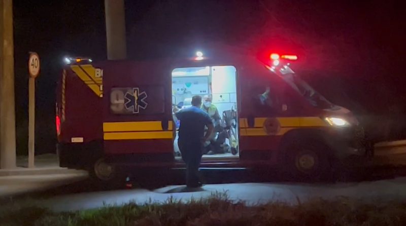 Um vazamento de am&ocirc;nia em Chapec&oacute; foi registrado na noite de domingo (9). – Foto: Wilian Ricardo/De Chapec&oacute;