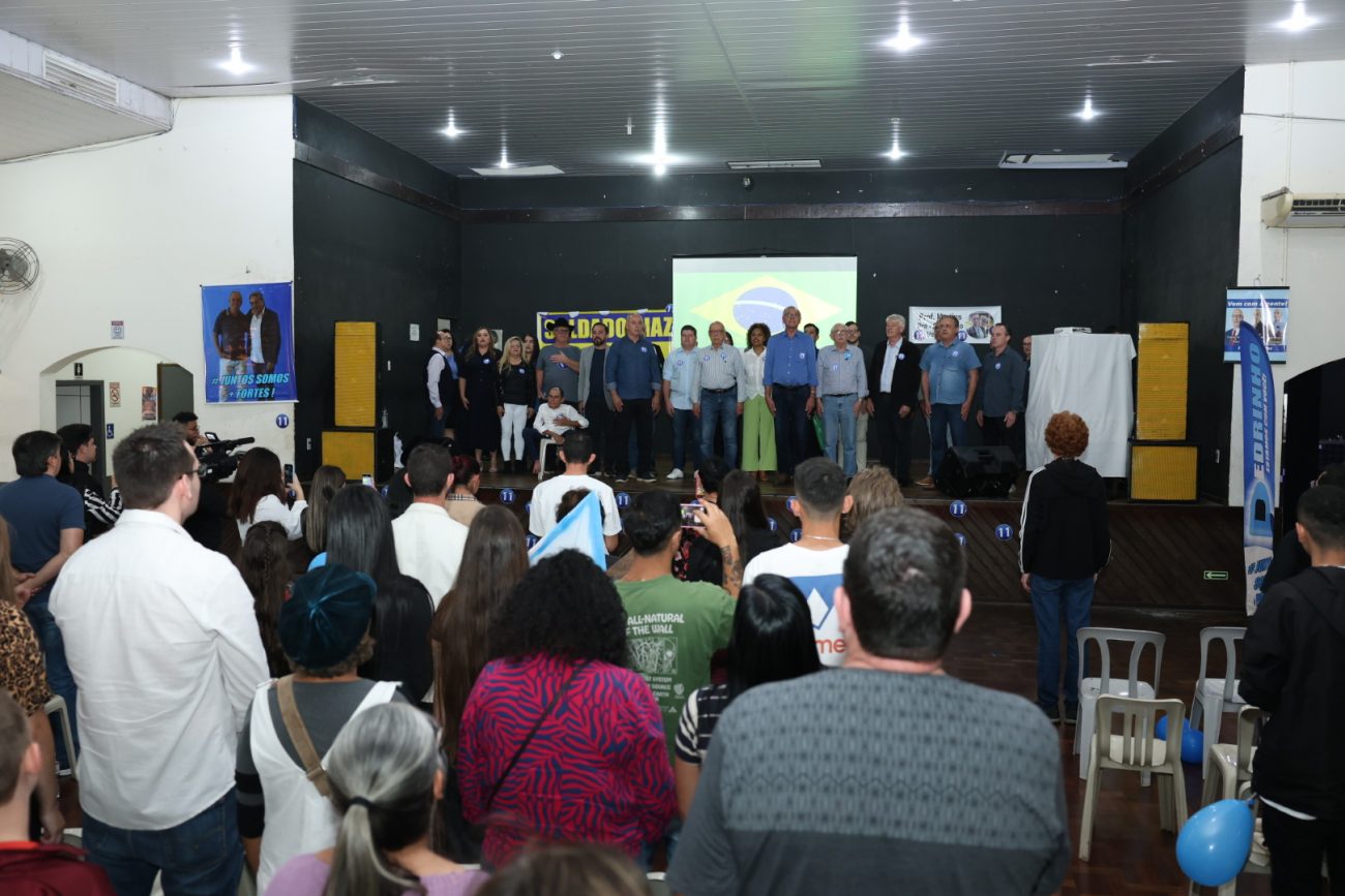 Convenção dos Progressistas aconteceu neste domingo em Joinville - Carlos Jr/ND