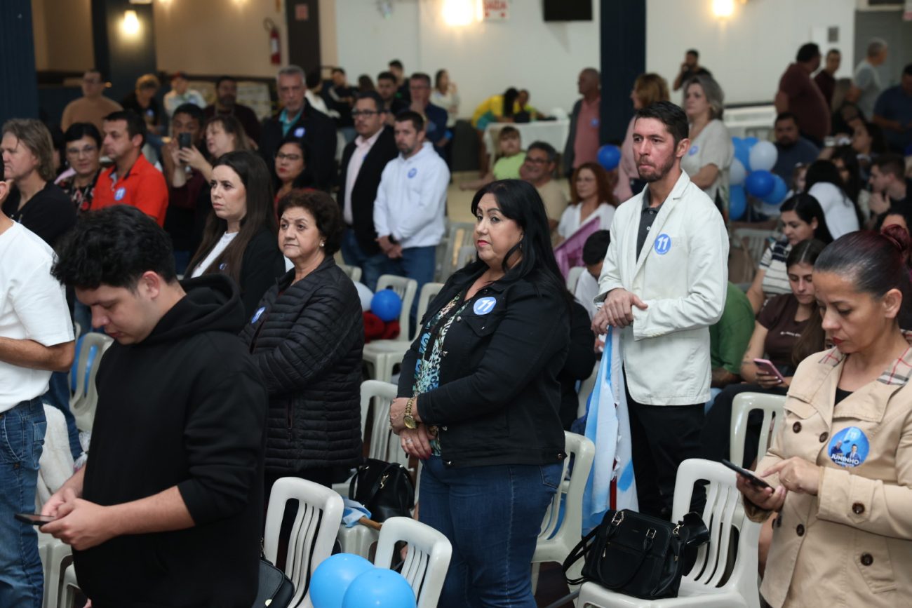 Convenção dos Progressistas aconteceu neste domingo em Joinville - Carlos Jr/ND