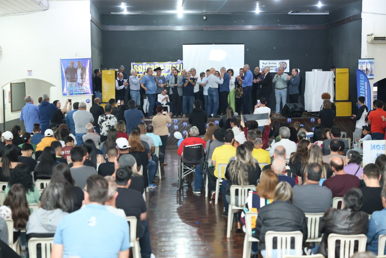 Convenção dos Progressistas aconteceu neste domingo em Joinville - Carlos Jr/ND