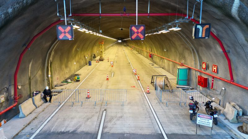 Túnel do Contorno Viário; pressão da sociedade de Santa Catarina para a criação de um posto policial fixo e não permanente