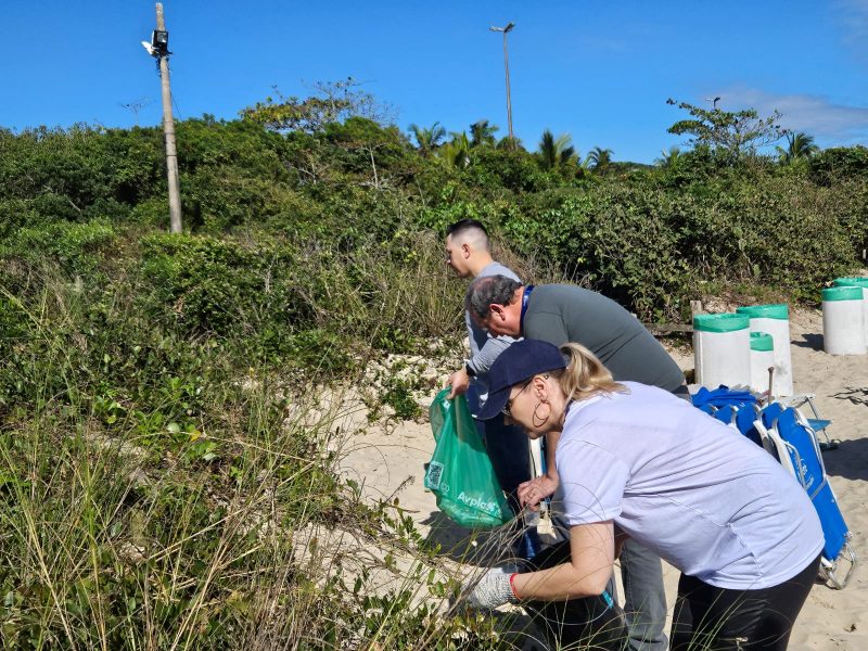 Projeto Dazum Banho: limpeza da praia de Jurerê dá aula de educação ambiental e une comunidade