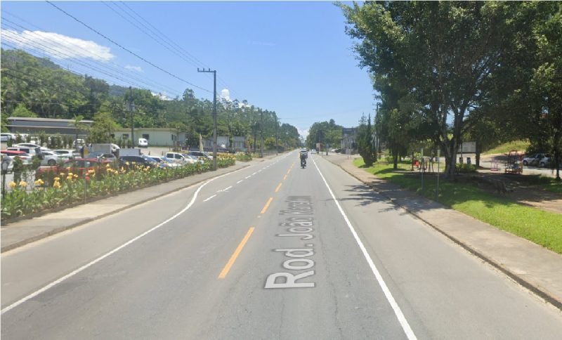 Imagem da rua onde o acidente aconteceu 