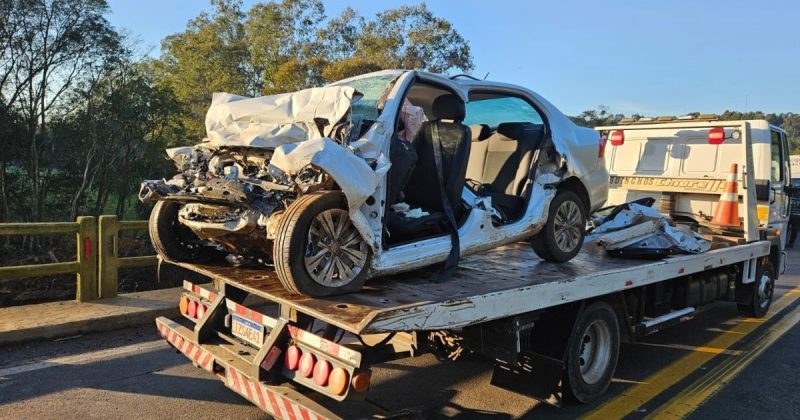 O grupo estava em um carro com placas de Chapecó.