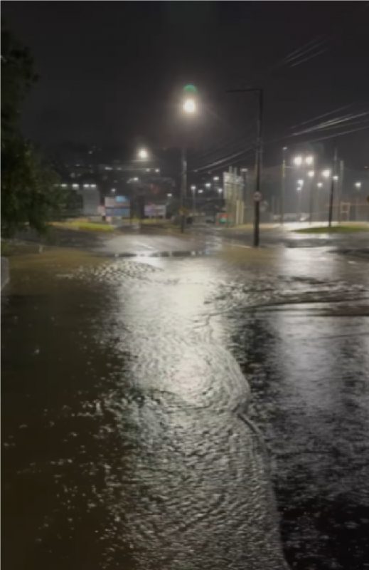 Cidade de Rio do Sul alagada nesta quinta-feira