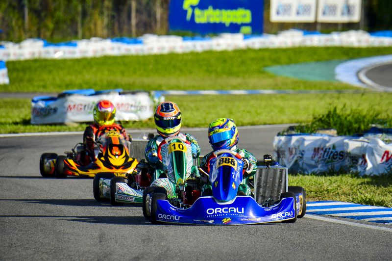 Alfredinho Ibiapina durante prova de kart no último fim de semana