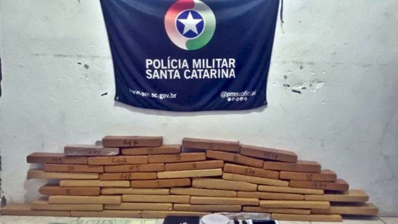 Como resultado da megaoperação, a Polícia Militar apreendeu mais de 250 kg de drogas em todo o estado - Foto: Divulgação/PMSC