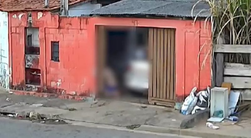 na foto aparece o apresentador Nando soares e a mulher cláudia na garagem em tentativa 