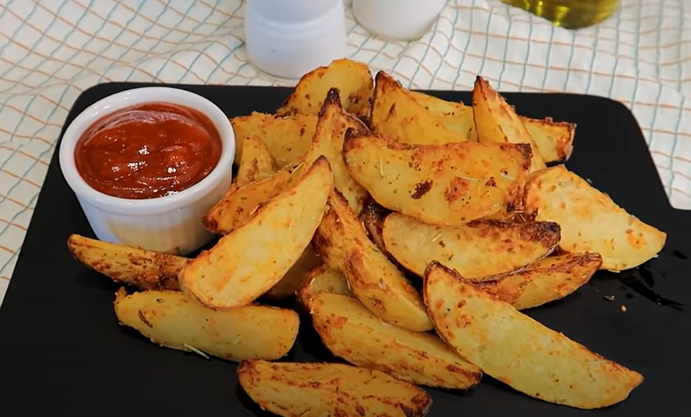 Receita de batata rústica na air fryer