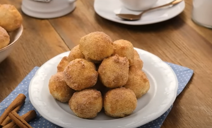 Receita de bolinho de chuva na air fryer