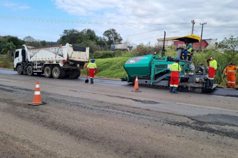 Tr&acirc;nsito est&aacute; em esquema de ‘pare e siga’. – Foto: DNIT/Divulga&ccedil;&atilde;o/ND