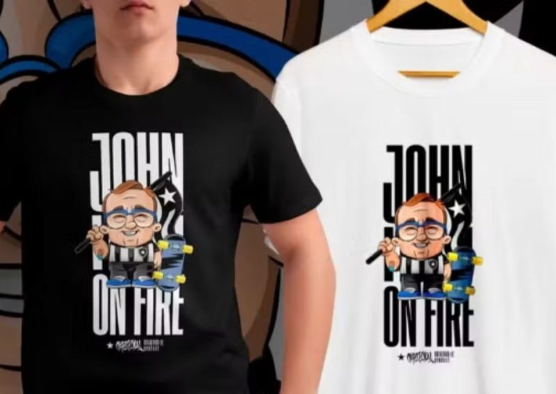 Camisa de John Textor, dono do clube carioca – Foto: Divulga&ccedil;&atilde;o/Botafogo