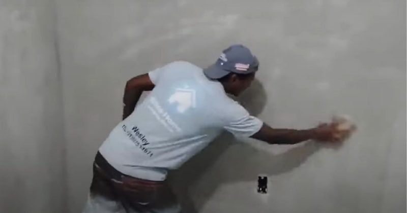 Decoração com massa corrida