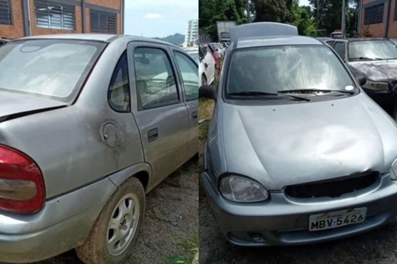 Carro Corsa Classic à venda no leilão da PRF