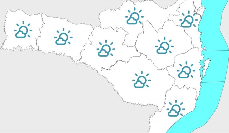 Sol predomina no estado até a manhã de sexta-feira (26), segundo a Defesa Civil