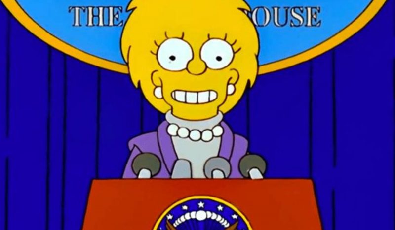 Episódio mostra Lisa Simpson como primeira presidente dos Estados Unidos