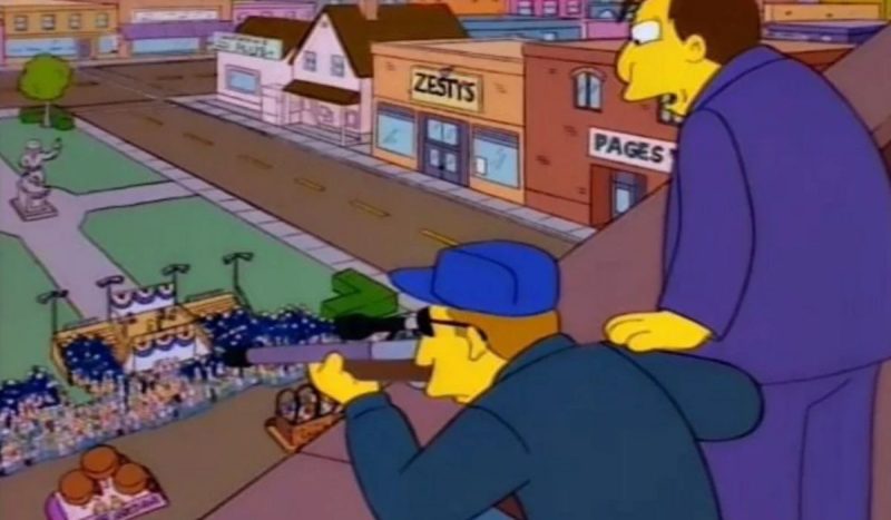 Episódio de Os Simpsons foi retirado do ar na Inglaterra por semelhança a tiro em Trump