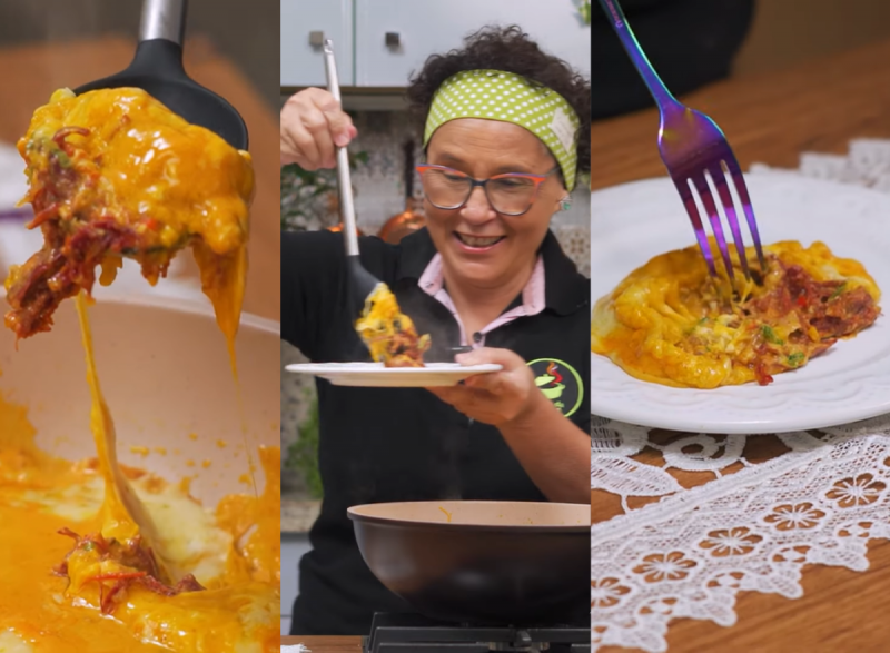 Escondidinho de carne seca