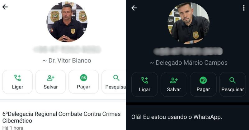 Imagens de delegados do Sul de SC foram vinculadas a golpes