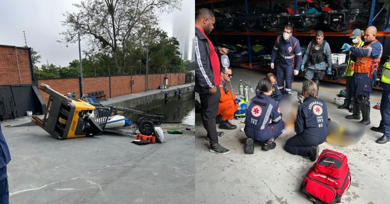 Ex-policial militar é socorrido por bombeiros, mas não resiste