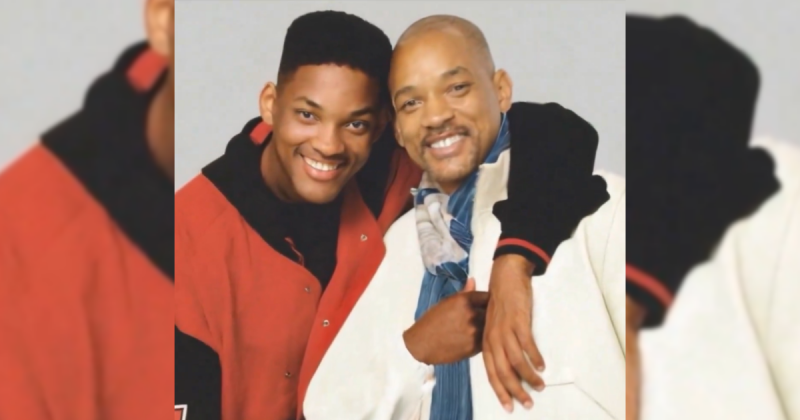 Will Smith jovem e adulto, em vídeo que os famosos encontram versões mais jovens