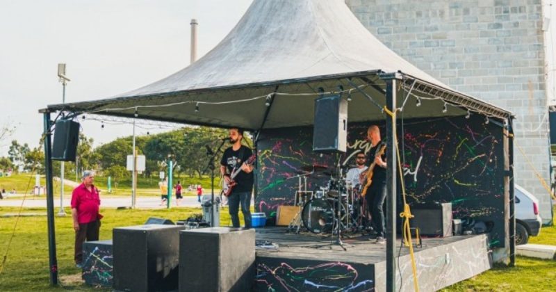 A programação do 1º Festival de Rock no Parque se estenderá durante todo o dia com shows gratuitos de bandas de destaque da região sul do Estado