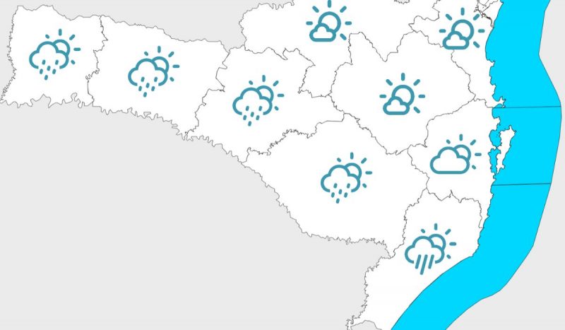 Frio e chuva no sábado e domingo no estado