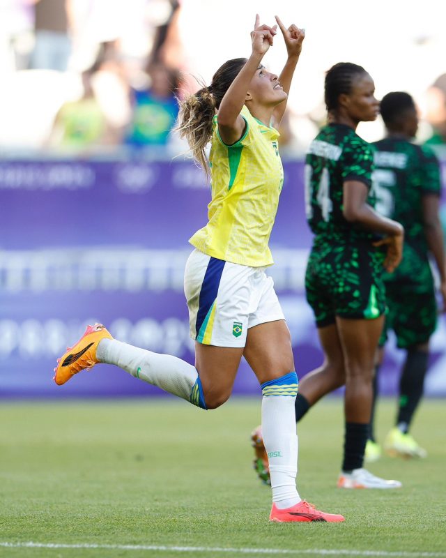 Gabi Nunes marcou o gol que deu a vitória para a Seleção Brasileira de Futebol Feminino contra a Nigéria