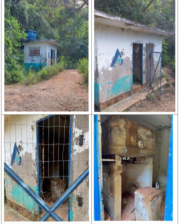 Situa&ccedil;&atilde;o de um ponto de capta&ccedil;&atilde;o de &aacute;gua, desativado, na regi&atilde;o – Foto: Gaeco/MPSC/Divulga&ccedil;&atilde;oND