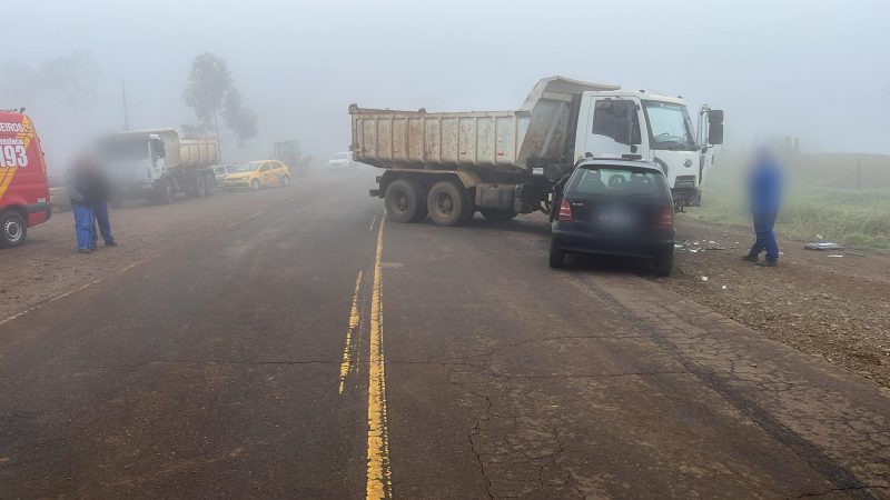 A grave colis&atilde;o aconteceu na manh&atilde; desta quinta-feira (18). – Foto: Belos FM/Reprodu&ccedil;&atilde;o/ND
