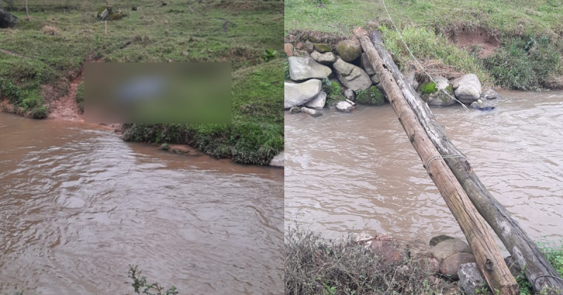 Homem caiu de ponte improvisada em Braço do Norte