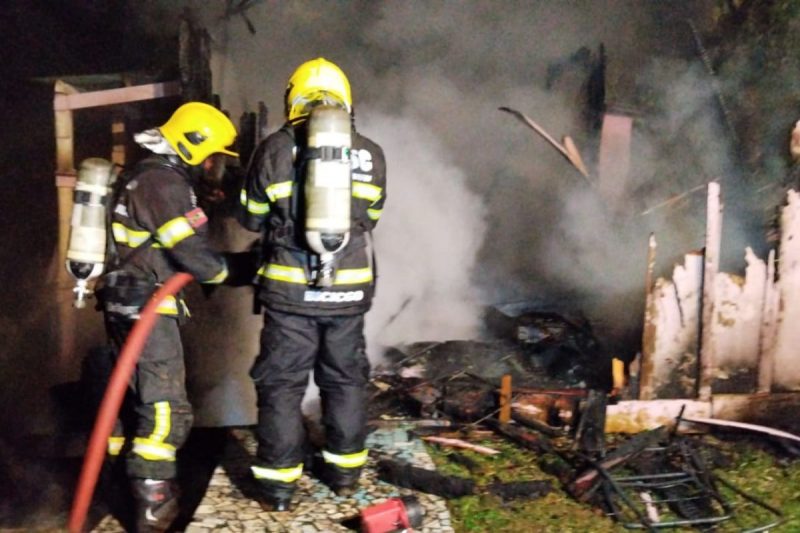 cães de estimação foram salvos de incêndio