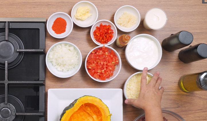 Ingredientes para escondidinho de carne seca