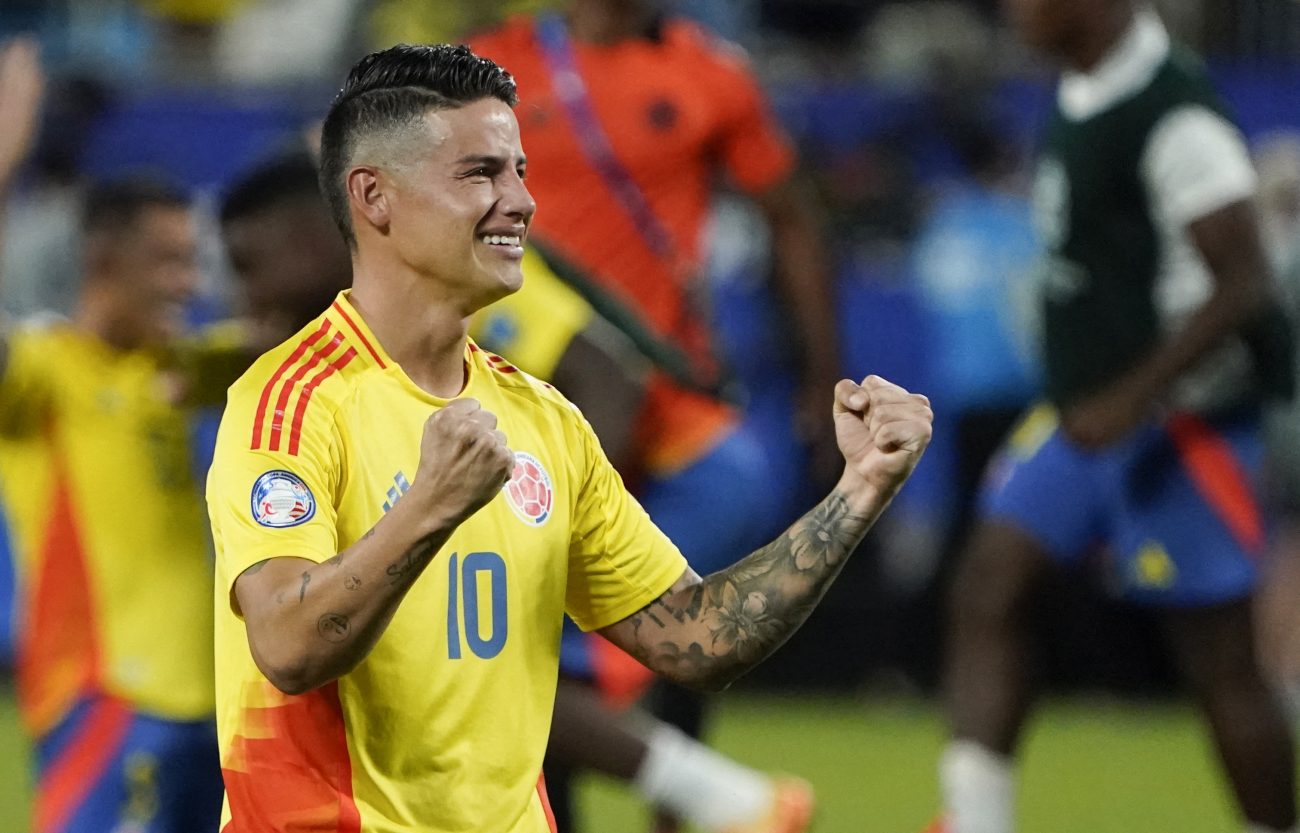 Já James Rodríguez quer fazer história com a Colômbia - TIMOTHY A. CLARY/AFP/ND