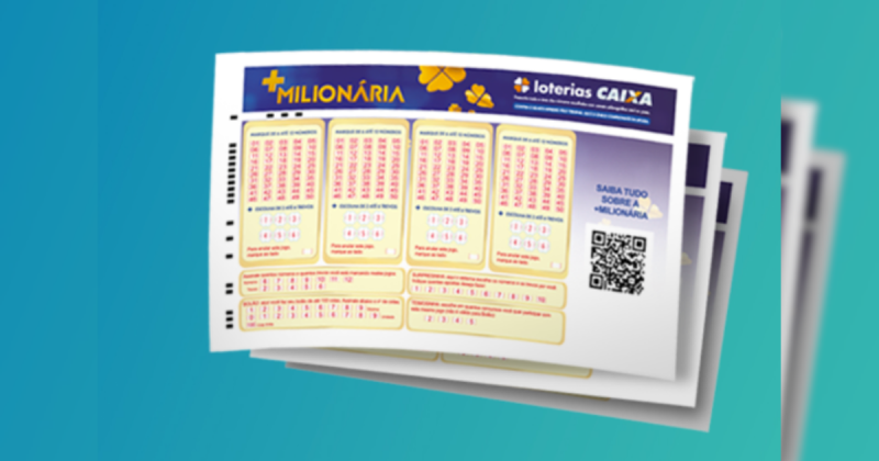 Bilhetes da +Milionária em arte promocional 