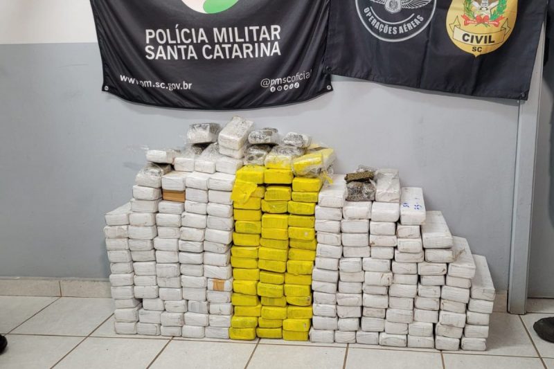 A apreens&atilde;o foi realizada por uma a&ccedil;&atilde;o integrada da Pol&iacute;cia Militar e Saer – Foto: Angela Bueno/ND